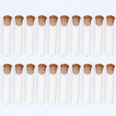 LOLIPPYY 40Pcs Clear Test Tubes With Caps Transparent Tubes For Sample Storage