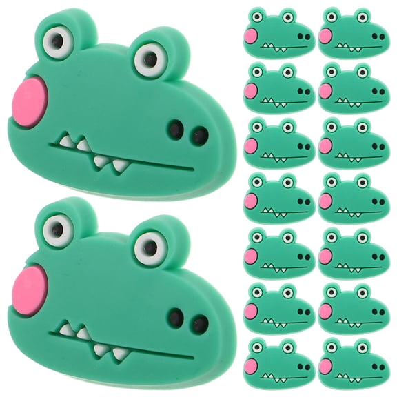 LOLIPPYY 40Pcs Animal Pencil Clips Green Pen Huggers for Classroom Prize Supplies