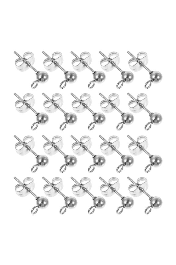 40Pcs Fashion Plated Ear Drops DIY Earring Jewelry Accessories for Dance and Performance