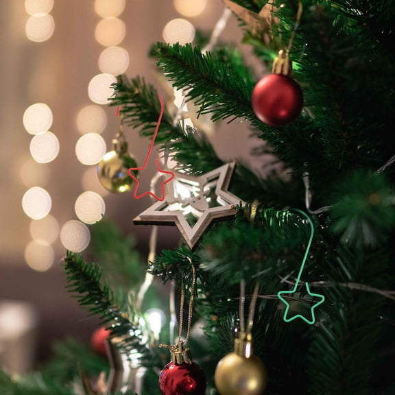 LOLIPPYY 40Pcs Gutter Light Hooks for Decorating Christmas Tree Holiday Parties