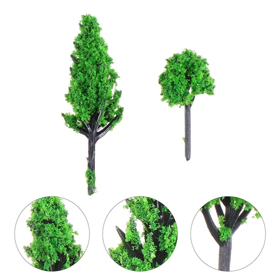 LOLIPPYY 40- Plastic Model Trees for Landscape Decoration, Realistic Scenery, Dioramas, and Craft Projects