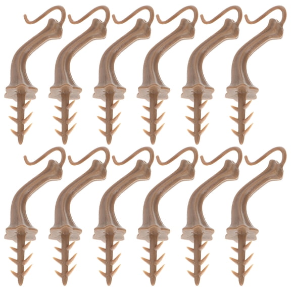 LOLIPPYY 40Pcs Plastic Pumpkin Stems Light Brown for Pumpkin DIY Craft and Fall Decorations