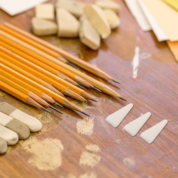 LOLIPPYY 40Pcs Sketching Eraser Replacement Heads for Accurate Art Painting Drawing Tools