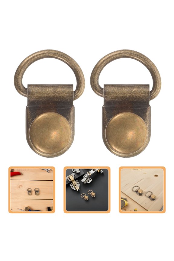 40Pcs Stainless Steel Shoe Buckle Set Dark Brown Metal Boot Lace Repair Hooks