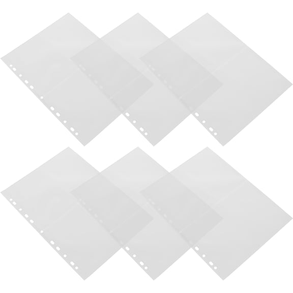 LOLIPPYY 40Pcs Transparent Photo Album Pages Clear Plastic Sleeves for Binder Photo Storage and Photocard Protection