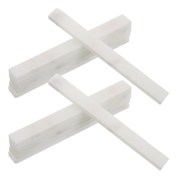 LOLIPPYY 40Pcs White Welding Chalk Pencil Flat Soapstone Marker for Accurate Metal Construction Lines