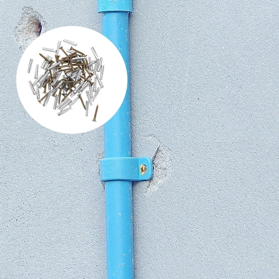 LOLIPPYY 40Sets Durable Golden Screw Anchors for Drywall Plaster and Concrete Walls with Firm Grip