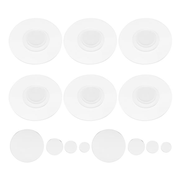 LOLIPPYY 40pcs Reusable Round Acrylic Discs for Miniature , Craft Supplies, Art Projects, Clear Plastic Sheets