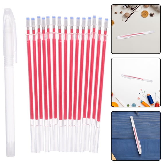 LOLIPPYY 41Pc Heat Erasable Fabric Marking Pens with Red Ink for Sewing and Embroidery