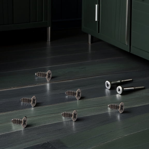 LOLIPPYY 4250Pcs Countersunk Brass Screws for Cabinet Door Hinge Hardware Repair