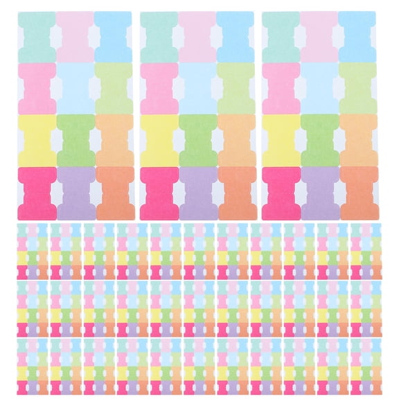 LOLIPPYY 480PCS Assorted Color Monthly Planner Tabs, Self-Adhesive Writable Index Stickers for Office and Home Organization