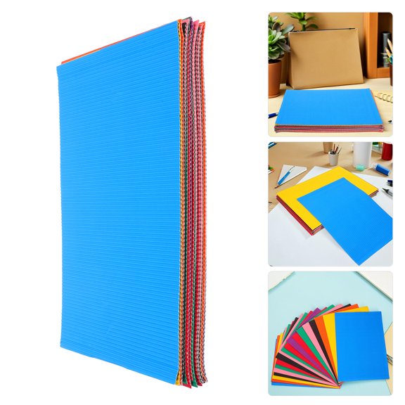 LOLIPPYY 48-Piece Assorted Colored Paper for Crafts, Smooth Easy-Fold Sheets with Reusable Material