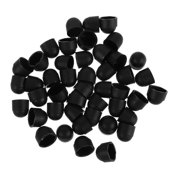 LOLIPPYY 48Pcs Vehicle Interior Screw Caps Black Plastic Bolt Covers for Rust Protection