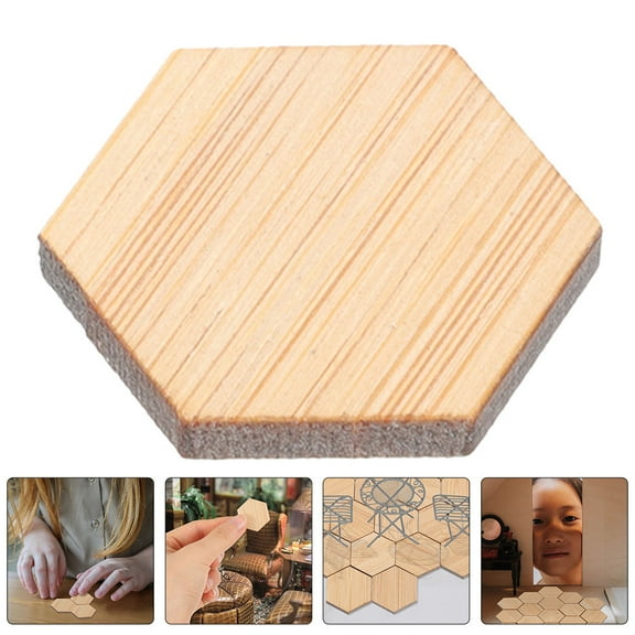 LOLIPPYY 48pcs Dolly House Floor Bamboo Light Brown for Model House Hall Styling