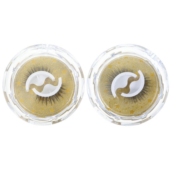 LOLIPPYY 4Pairs Cosmetic Lashes Transparent Soft False Eyelash Extensions for Photo Shoot