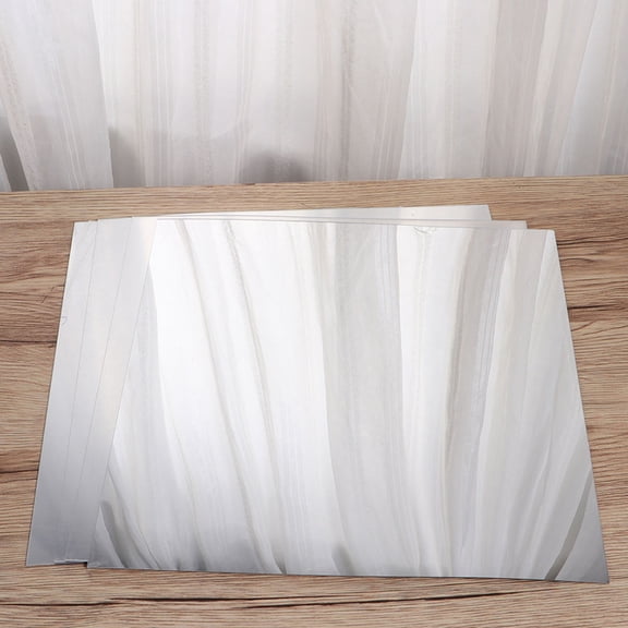 LOLIPPYY 4Pc Small Square Mirror Stickers for Wall Silver Reflective Surface Dressing Aid