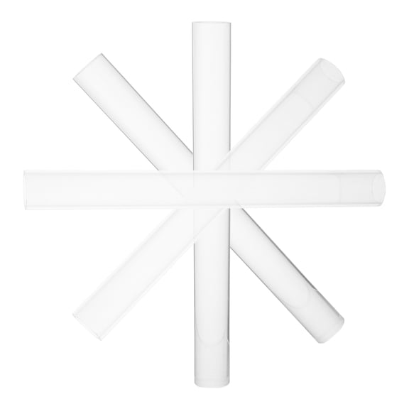 LOLIPPYY 4Pcs Acrylic Craft Rolling Pins for Clay Modeling with Lightweight Hollow and Solid Design