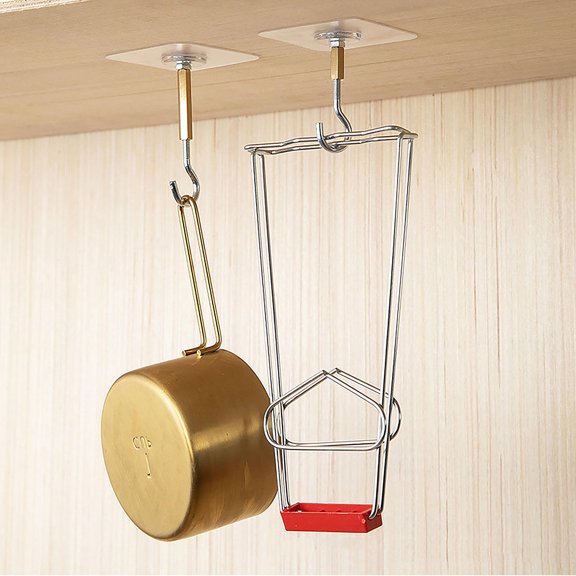 LOLIPPYY 4Pcs Adhesive Hooks for Hanging Home Items with Highstrength Nano Tape Multi Color