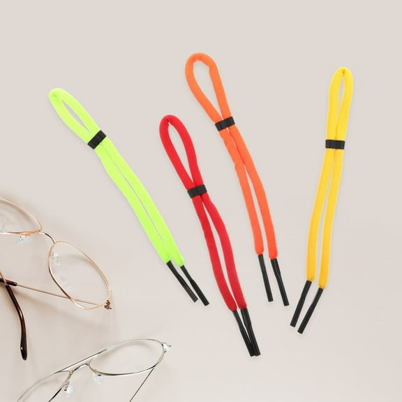 LOLIPPYY 4Pcs Adjustable Floating Glasses Strap Sunglass Holder for Water Sports Boating Kayaking Outdoor Use