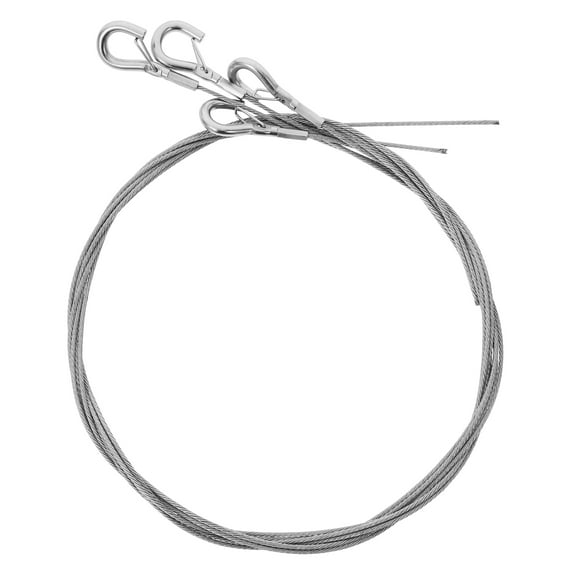 LOLIPPYY 4Pcs Adjustable Hanging Wire For Lighting Fixtures Silver Stainless Steel