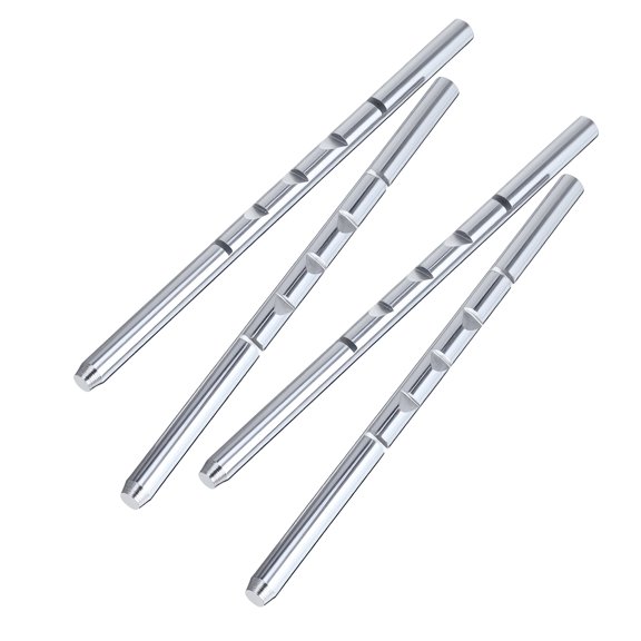 LOLIPPYY 4Pcs Adjustable Plated Silver Car Headrest Rod Replacement for Auto and Rv Seats Durable Support