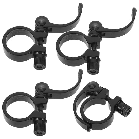 LOLIPPYY 4-Pack Aluminum Quick Release Seatpost Clamps Seat Post Holders for Mountain and Road Bikes