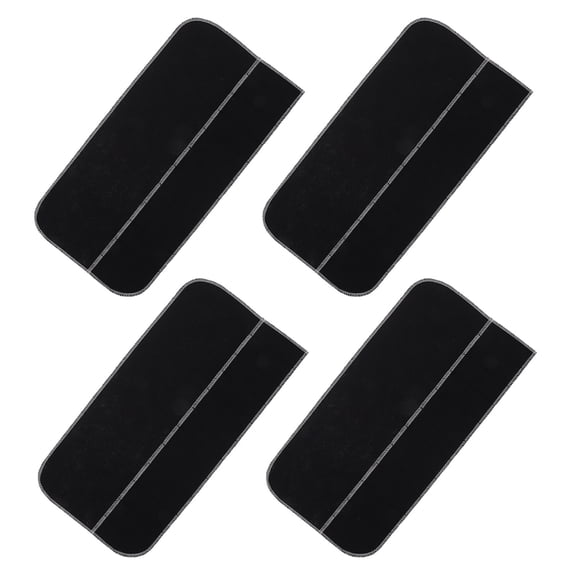 LOLIPPYY 4Pcs Anti Tarnish Bags for Silverware Black Plated Silver Storage Cloth Felt Organizer for Kitchen Cutlery