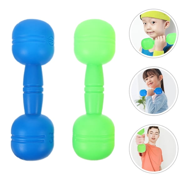 LOLIPPYY 4Pcs Assorted Color Hand Weights PVC Plastic Safe and Easy to Clean with Sound Effects