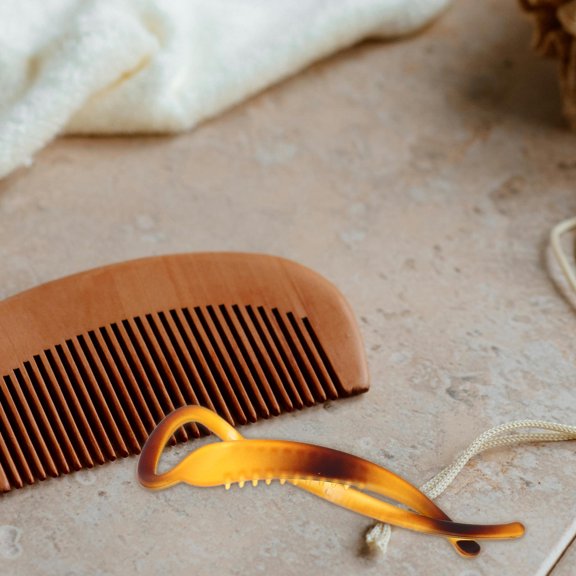 LOLIPPYY 4Pcs Assorted Color Matte Hair Styling Clips Lightweight Plastic Ponytail Holders