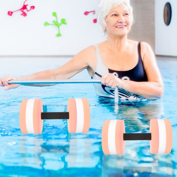 LOLIPPYY 4Pcs Assorted Color Water Weights for Pool Exercise Full Body Workout Floating Dumbbell Set