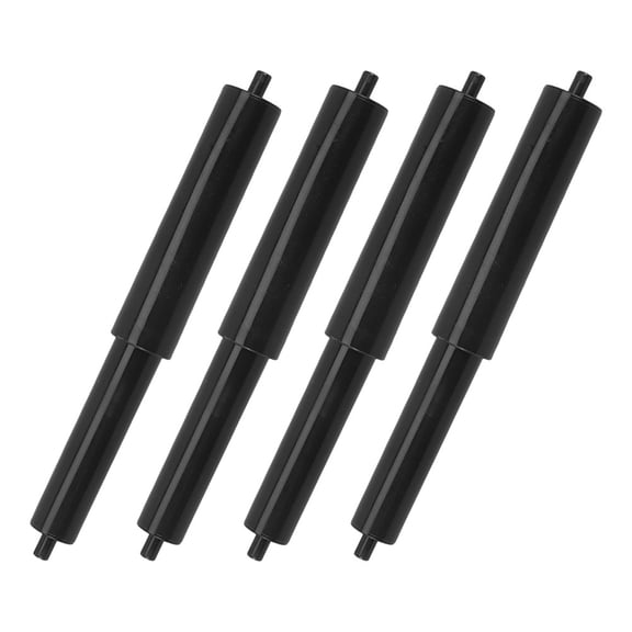 LOLIPPYY 4-Pack Black Plastic Bathroom Tissue Paper Roll Holders with Adjustable Spring Rod Core Replacement