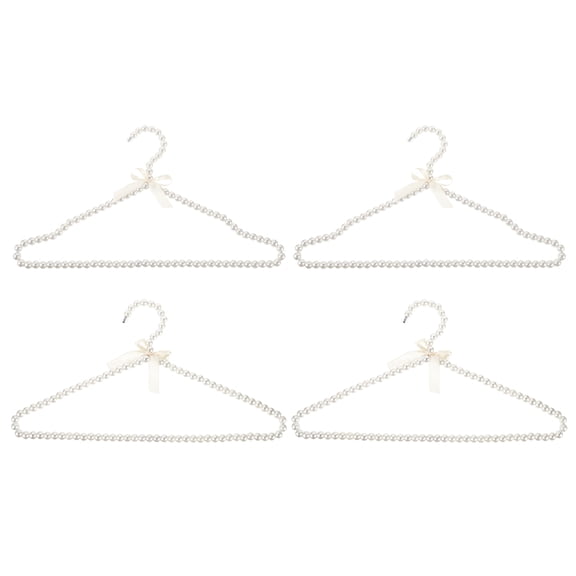 LOLIPPYY 4pcs Decorative Plastic Wedding Dress Holder No Scratch Hanger for Women in Hotel Rooms