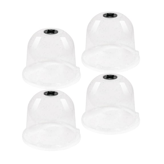 LOLIPPYY 4Pcs Bell Plant Cover Transparent Plastic Plant Dome for Plant Protection and Care