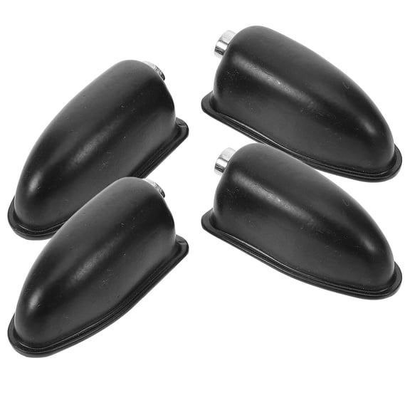 LOLIPPYY 4Pcs Black Metal Drum Lugs Replacement Snare Drum Accessories for Professional Use