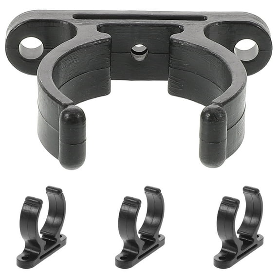 LOLIPPYY 4-Pack Black Nylon Holders Marine Oar Clips for Kayak Canoe Boat Accessories
