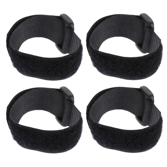 LOLIPPYY 4Pcs Black Nylon Rooster Collars Anti-Crowing Noise Free Poultry Neckbands
