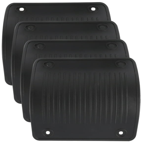 LOLIPPYY 4Pcs Black Plastic Luggage Edge Cover Suitcase Corner Safety Guard for Stylish Protection