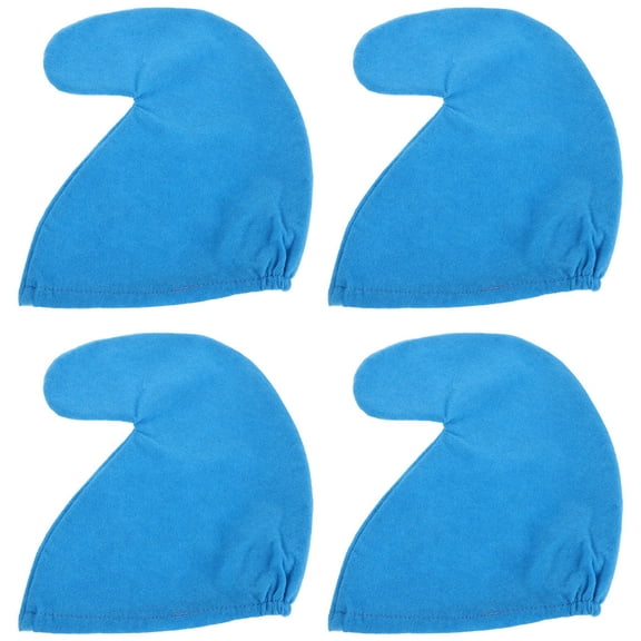 LOLIPPYY 4Pcs Blue Gnome Hats for Costume Parties with Pointed Elf Cap Design and Lightweight Comfort