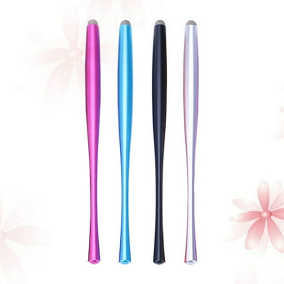 LOLIPPYY 4Pcs Blue Metal Capacitive Pen for Writing on Smartphones Tablets and Computers