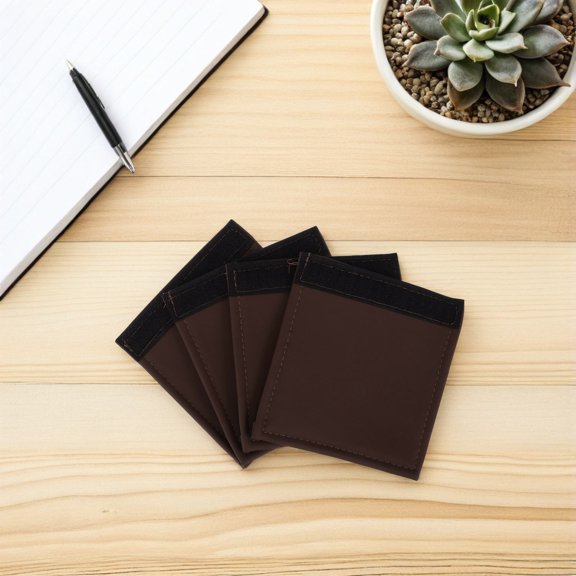 LOLIPPYY 4Pcs Brown Vehicle Door Handle Protectors Car Interior Grip Covers Easy Install and Clean