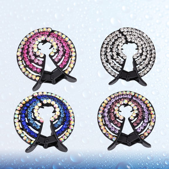 LOLIPPYY 4Pcs Bun Clip Claw Hair Accessories for Women Protect from Wet Everyday Use