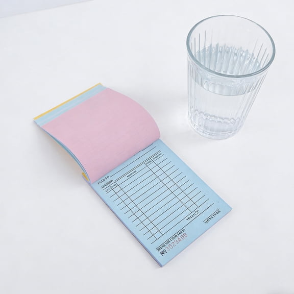 LOLIPPYY 4- Receipt Books with Professional Table Format for Expense Tracking, White Pages