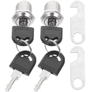 LOLIPPYY 4-Pack Cam Lock Zinc Alloy Cabinet Locks and Strong for Office, Home, and Furniture Security