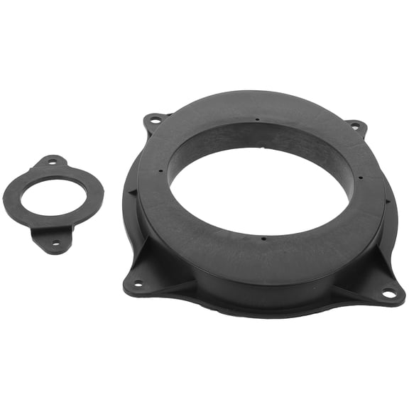 LOLIPPYY 4Pcs Car Speaker Adapter Gasket Black Weatherproof Speaker Mounting Ring for Front Door Audio