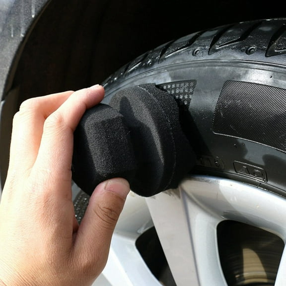LOLIPPYY 4Pcs Car Wax Sponge Pattern for Detailing and Cleaning