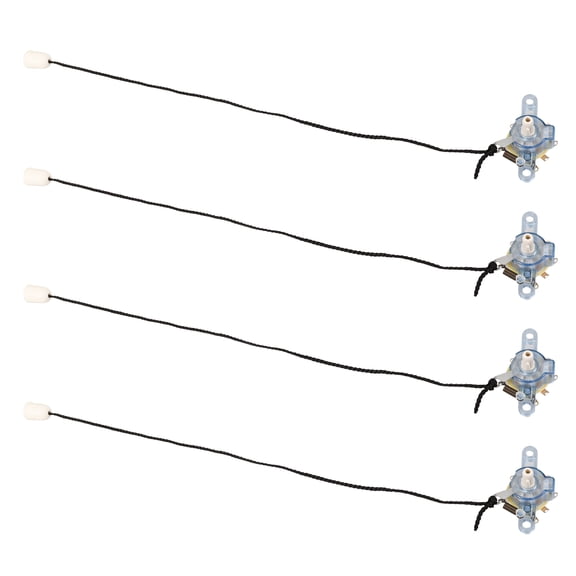 LOLIPPYY 4Pcs Ceiling Fan Replacement Pull Chain Control Switch for Fan Speed Adjustment in Assorted Colors
