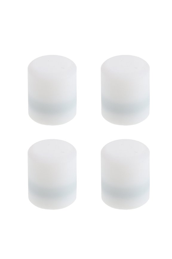 4-Pack White Chemical Analysis Tube Caps for Environmental Sampling and Laboratory Use, and Versatile