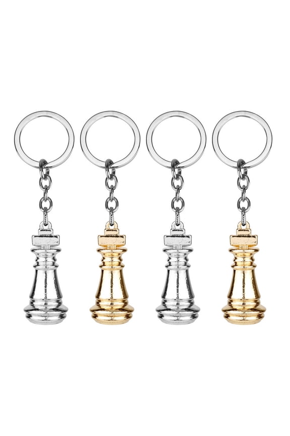 4Pcs Chess Key Holder Alloy Keychain for Backpack Safe Non Tarnishing Durable Material