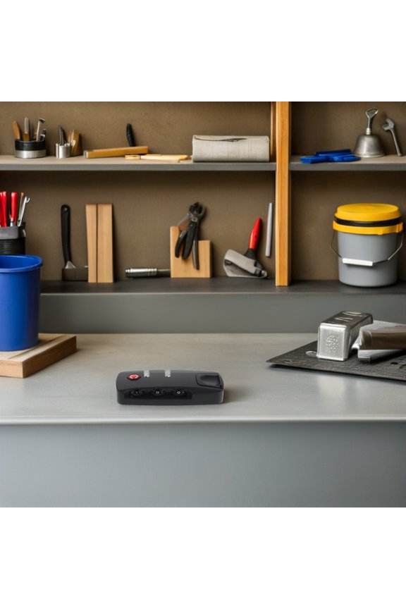 4Pcs Compact Black Password Padlock for Travel Backpack Luggage and Toolbox