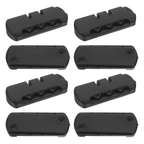 LOLIPPYY 4-Pack Compact Black Resettable Combination Locks for Backpacks, Suitcases, , and Home Security